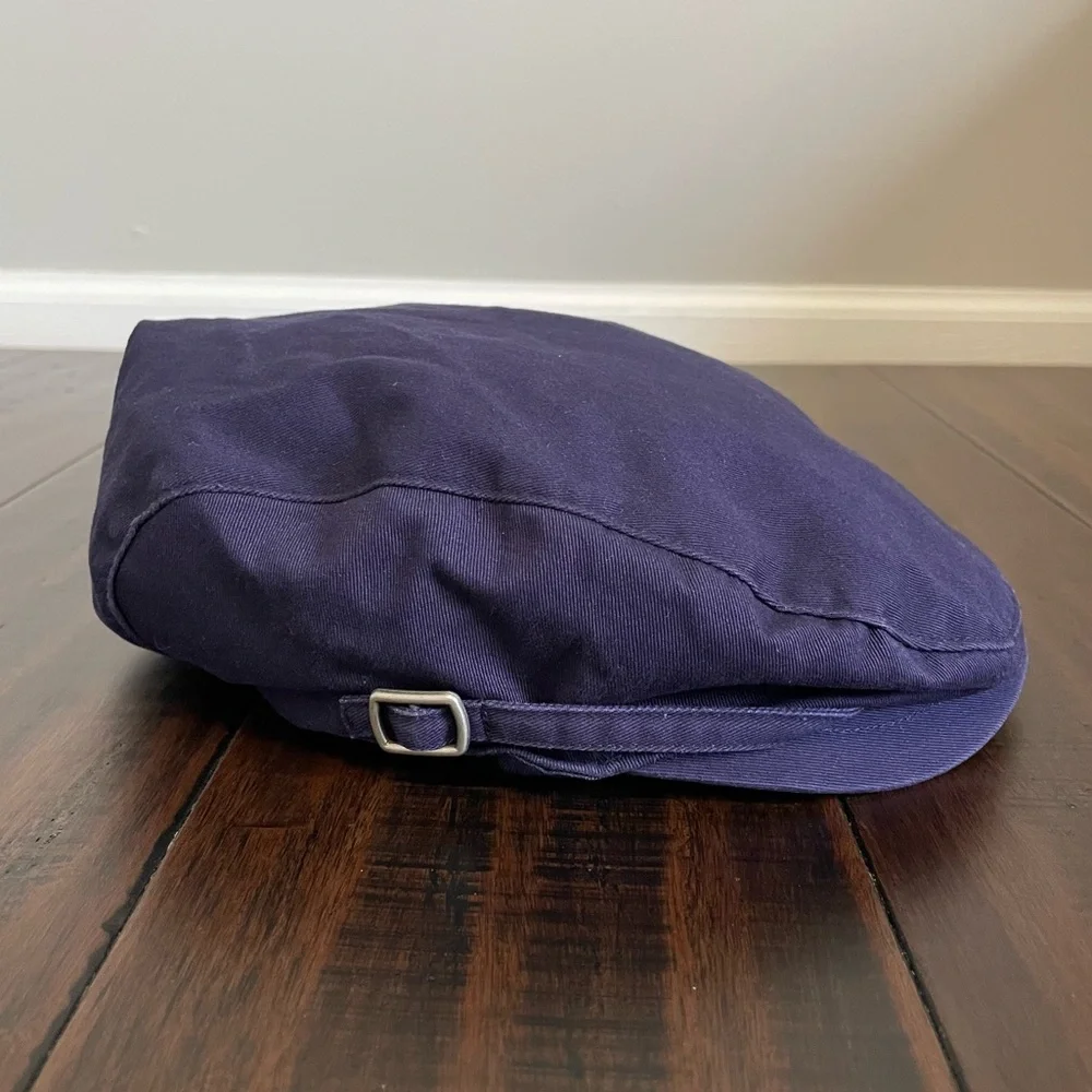 Janie and Jack Navy Blue Preppy Twill Cap Size 6-8yr